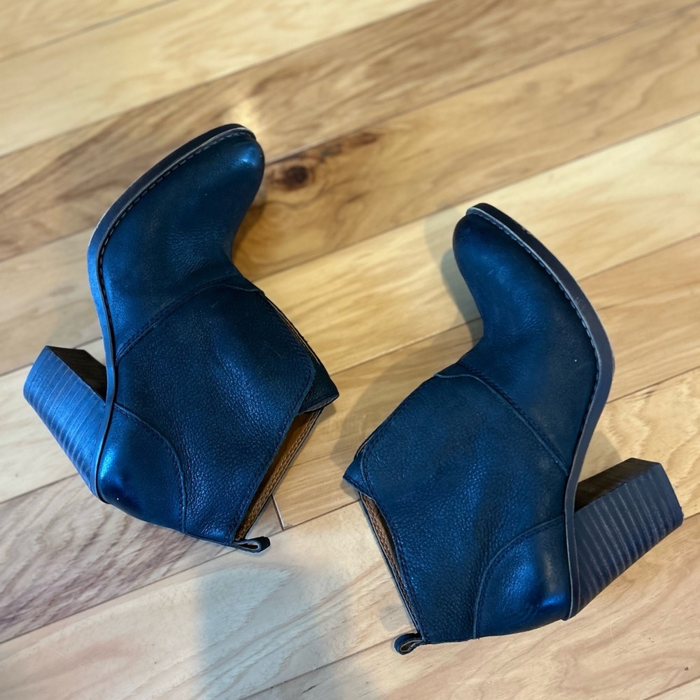 Lucky Brand Ehllen Leather Ankle Boots Booties For Women - Picture 5 of 13